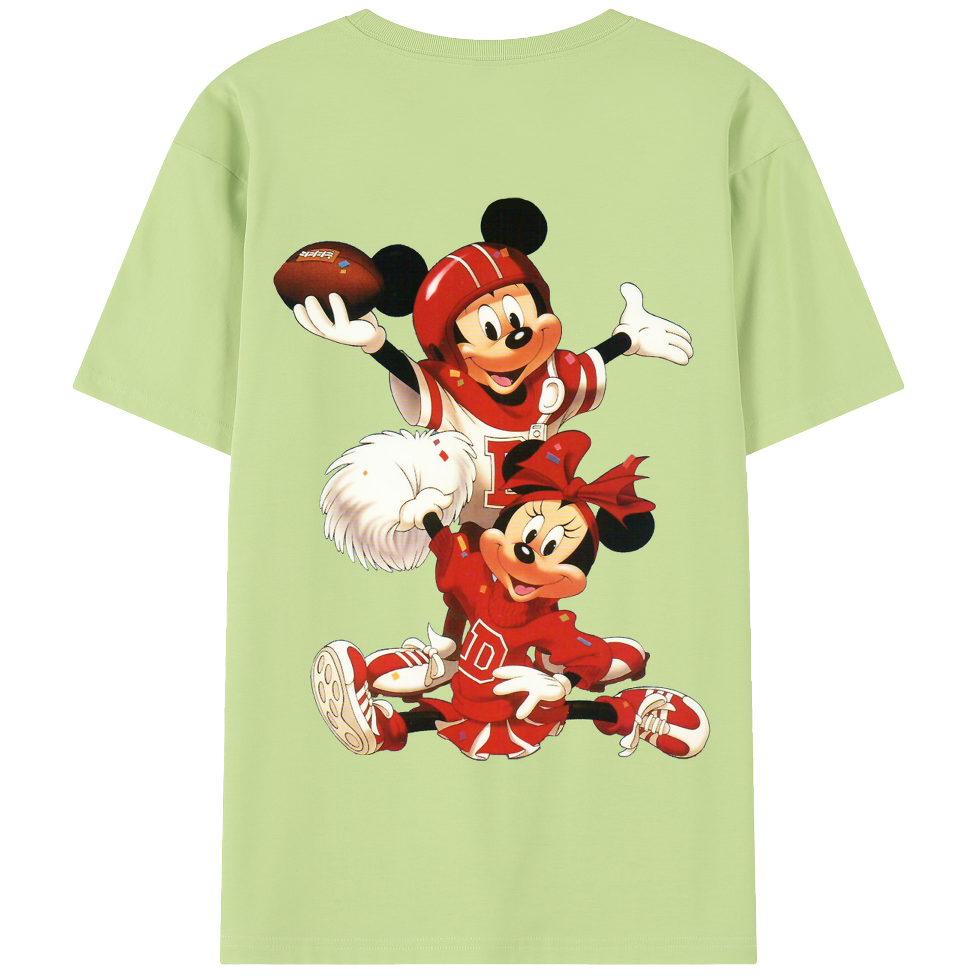 （画像用） ミッキーマウス Mickey Mouse 綿100％半袖Tシャツ（背面プリント）